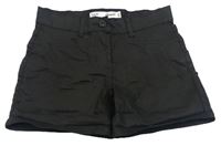 Černé třpytivé plátěné kraťasy Denim Co.