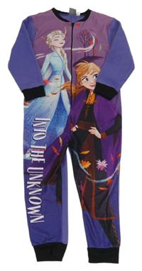 Fialový fleecový overal - Frozen Disney