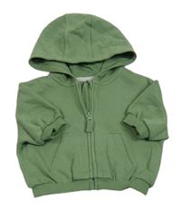 Zelená propínací mikina s kapucí zn. George