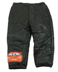 Černé šusťákové oteplovačky s Cars 