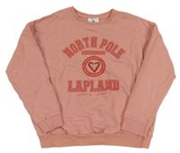 Světlerůžová mikina s nápisy George