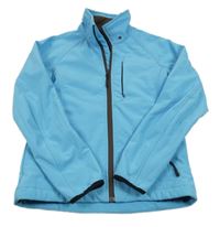 Světlemodrá softshellová bunda 