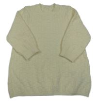 Smetanový vzorovaný svetr 