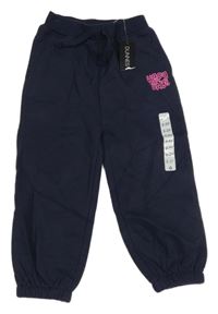 Nové - tmavomodré tepláky s nápisem dunnes