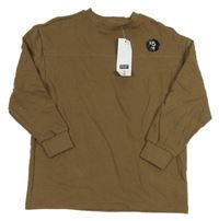 Nové - hnědá žebrovaná lehká mikina F&F