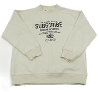 Smetanová mikina s nápisy Next