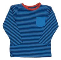 Tmavomodré pruhované triko dunnes