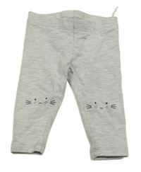 Stříbrné třpytivé legíny s čumáky C&A