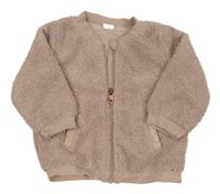 Starorůžová huňatá podšitá bunda H&M