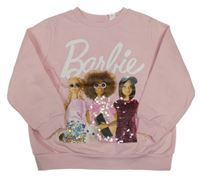 Světlerůžová mikina s Barbie H&M