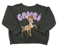 Tmavošedá mikina s Bambim Zara