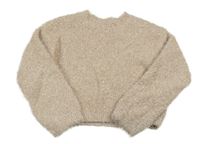 Světlerůžový třpytivý crop svetr Dunnes