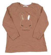 Starorůžová tunika s králíkem H&M