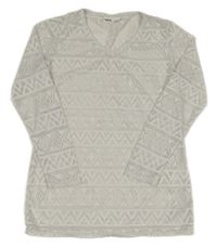 Světlešedá perforovaná tunika Y.F.K.