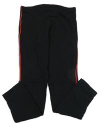 Černo-červené zateplené legíny C&A