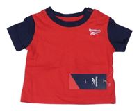 Nové - Červeno-tmavomodré tričko s logem Reebok
