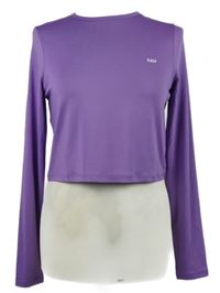 Nové - Dámské fialové sportovní crop triko My Protein 