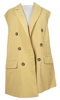 Dámská béžová vesta s knoflíky TU 