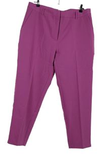 Nové - Dámské tmavorůžové kalhoty s puky 