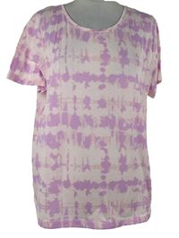 Dámské růžové batikované tričko M&S