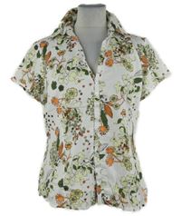 Dámská bílá květovaná halenka S. Oliver 