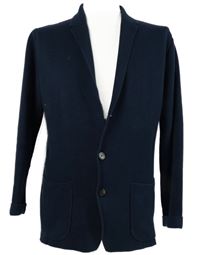 Pánský tmavomodrý pletený blejzr Fynch-Hatton 