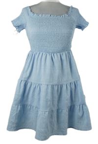 Dámské světlemodré žabičkové šaty Shein 