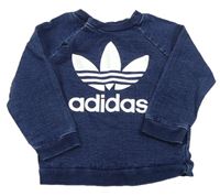 Modrá mikina s logem Adidas