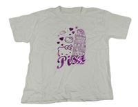 Bílé tričko s Hello Kitty