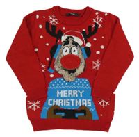 Červený svetr se sobem George