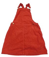 Červené manšestrové laclové šaty M&S