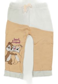Bílo-meruňkové tepláky s Chip&Dale Disney
