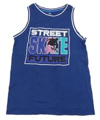 Tmavomodré tílko s nápisem F&F