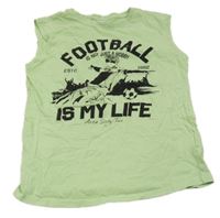 Neonově zelené tílko s potiskem Chapter young