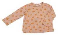 Broskvové triko s pomeranči H&M