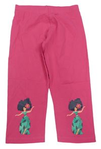 Fuchsiové capri legíny s holčičkami C&A