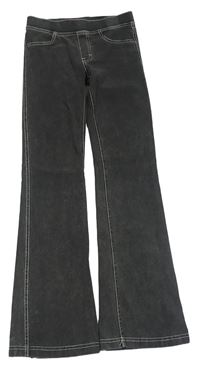Tmavošedé flare teplákové kalhoty H&M