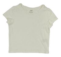 Bílé crop tričko H&M