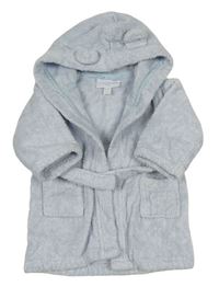Světlemodrý froté župan s páskem The Little White Company