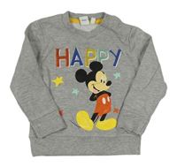 Šedá mikina s Mickeym Disney