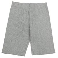 Šedé žebrované elastické kraťasy Primark