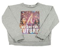Šedá mikina s fotkou H&M
