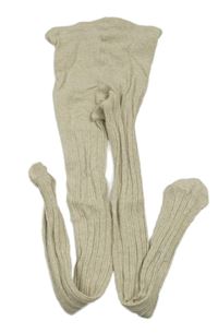 Béžové vzorované punčocháče