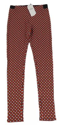 Nové - Černo-šedo-černé vzorované úpletové tregíny M&S