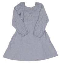 Fialové strukturované šaty H&M