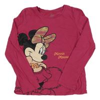 Fuchsiové triko s Minnie Disney