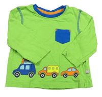 Neonově zelené triko s auty Liegelind 