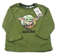 Olivová fleecová mikina Star Wars zn. Primark