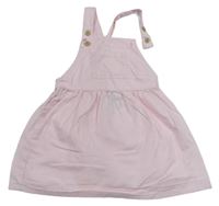 Světlerůžová plátěná sukně s laclem H&M