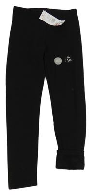 Nové - Černé zateplené legíny F&F